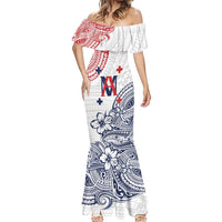 Kingdom of Uvea 1842-1860 Personalized Mermaid Dress Wallis and Futuna Polynesian Tribal Pattern