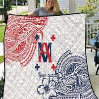 Kingdom of Uvea 1842-1860 Personalized Quilt Wallis and Futuna Polynesian Tribal Pattern