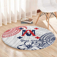 Kingdom of Uvea 1842-1860 Personalized Round Carpet Wallis and Futuna Polynesian Tribal Pattern