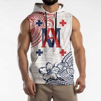 Kingdom of Uvea 1842-1860 Personalized Sleeveless Hoodie Wallis and Futuna Polynesian Tribal Pattern - Polynesian Pride