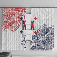 Kingdom of Uvea 1842-1860 Personalized Window Curtain Wallis and Futuna Polynesian Tribal Pattern