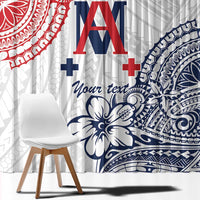 Kingdom of Uvea 1842-1860 Personalized Window Curtain Wallis and Futuna Polynesian Tribal Pattern