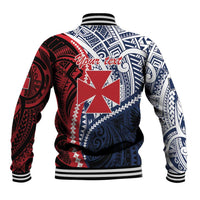 Kingdom of Uvea 1860-1886 Personalized Baseball Jacket Wallis and Futuna Polynesian Tribal Pattern