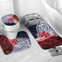 Kingdom of Uvea 1860-1886 Personalized Bathroom Set Wallis and Futuna Polynesian Tribal Pattern - Polynesian Pride