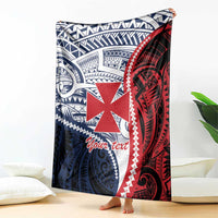 Kingdom of Uvea 1860-1886 Personalized Blanket Wallis and Futuna Polynesian Tribal Pattern