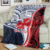 Kingdom of Uvea 1860-1886 Personalized Blanket Wallis and Futuna Polynesian Tribal Pattern