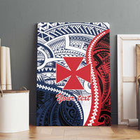 Kingdom of Uvea 1860-1886 Personalized Canvas Wall Art Wallis and Futuna Polynesian Tribal Pattern