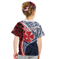Kingdom of Uvea 1860-1886 Personalized Kid T Shirt Wallis and Futuna Polynesian Tribal Pattern