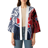 Kingdom of Uvea 1860-1886 Personalized Kimono Wallis and Futuna Polynesian Tribal Pattern - Polynesian Pride