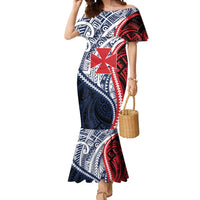 Kingdom of Uvea 1860-1886 Personalized Mermaid Dress Wallis and Futuna Polynesian Tribal Pattern