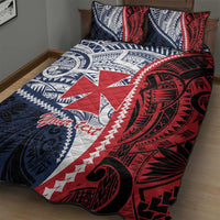 Kingdom of Uvea 1860-1886 Personalized Quilt Bed Set Wallis and Futuna Polynesian Tribal Pattern