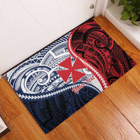 Kingdom of Uvea 1860-1886 Personalized Rubber Doormat Wallis and Futuna Polynesian Tribal Pattern