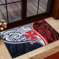 Kingdom of Uvea 1860-1886 Personalized Rubber Doormat Wallis and Futuna Polynesian Tribal Pattern