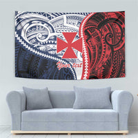 Kingdom of Uvea 1860-1886 Personalized Tapestry Wallis and Futuna Polynesian Tribal Pattern