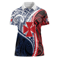 Kingdom of Uvea 1860-1886 Personalized Women Polo Shirt Wallis and Futuna Polynesian Tribal Pattern