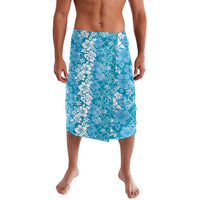 Hawaiian Lei Day Lavalava Blue Hibiscus Flowers Lei Art