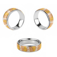 Hawaiian Lei Day Classic Ring Gold Hibiscus Flowers Lei Art LT9 - Polynesian Pride