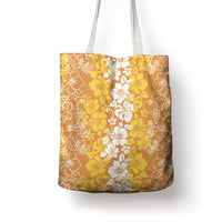 Hawaiian Lei Day Tote Bag Gold Hibiscus Flowers Lei Art - Polynesian Pride