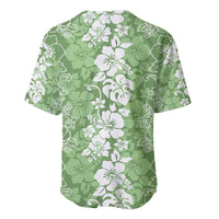 Hawaiian Lei Day Baseball Jersey Green Hibiscus Flowers Lei Art
