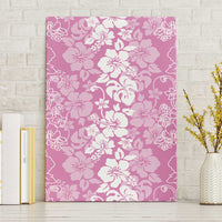 Hawaiian Lei Day Canvas Wall Art Pink Hibiscus Flowers Lei Art LT9 Without Frame Pink - Polynesian Pride