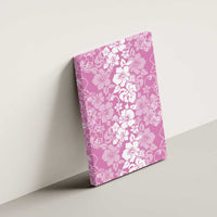 Hawaiian Lei Day Canvas Wall Art Pink Hibiscus Flowers Lei Art LT9 - Polynesian Pride