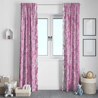 Hawaiian Lei Day Window Curtain Pink Hibiscus Flowers Lei Art LT9 - Polynesian Pride