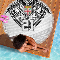 Flying Fijians Pacific Fiji Rugby Custom Beach Blanket Polynesian Pattern LT9 - Polynesian Pride