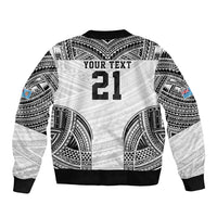 Flying Fijians Pacific Fiji Rugby Custom Bomber Jacket Polynesian Pattern LT9 - Polynesian Pride