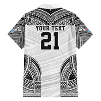 Flying Fijians Pacific Fiji Rugby Custom Family Matching Long Sleeve Bodycon Dress and Hawaiian Shirt Polynesian Pattern