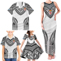Flying Fijians Pacific Fiji Rugby Custom Family Matching Tank Maxi Dress and Hawaiian Shirt Polynesian Pattern