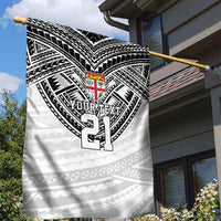 Flying Fijians Pacific Fiji Rugby Custom Garden Flag Polynesian Pattern