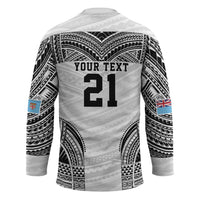 Flying Fijians Pacific Fiji Rugby Custom Hockey Jersey Polynesian Pattern - Polynesian Pride
