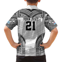Flying Fijians Pacific Fiji Rugby Custom Kid Hawaiian Shirt Polynesian Pattern