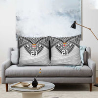 Flying Fijians Pacific Fiji Rugby Custom Pillow Cover Polynesian Pattern - Polynesian Pride