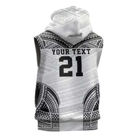 Flying Fijians Pacific Fiji Rugby Custom Sleeveless Zip Hoodie Polynesian Pattern - Polynesian Pride