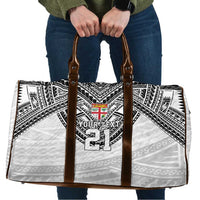 Flying Fijians Pacific Fiji Rugby Custom Travel Bag Polynesian Pattern - Polynesian Pride