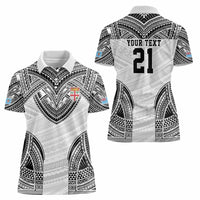 Flying Fijians Pacific Fiji Rugby Custom Women Polo Shirt Polynesian Pattern LT9 - Polynesian Pride