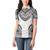 Flying Fijians Pacific Fiji Rugby Custom Women Polo Shirt Polynesian Pattern LT9 - Polynesian Pride