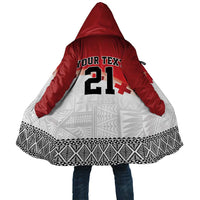 Ikale Tahi Pacific Tonga Rugby Custom Cloak Tongan Ngatu with Flag Pattern - Polynesian Pride