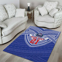 Manu Samoa Pacific Samoa Rugby Custom Area Rug Polynesian Pattern