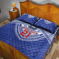 Manu Samoa Pacific Samoa Rugby Custom Quilt Bed Set Polynesian Pattern