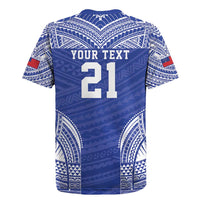 Manu Samoa Pacific Samoa Rugby Custom Rugby Jersey Polynesian Pattern