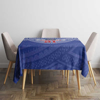Manu Samoa Pacific Samoa Rugby Custom Tablecloth Polynesian Pattern