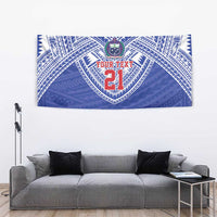 Manu Samoa Pacific Samoa Rugby Custom Tapestry Polynesian Pattern