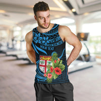 Custom Fiji Islands Men Tank Top With Polynesian Tribal Happy National Day LT9 - Polynesian Pride