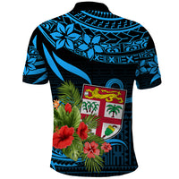 Custom Fiji Islands Polo Shirt With Polynesian Tribal Happy National Day LT9 - Polynesian Pride