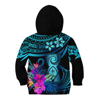 Polynesian Guam Kid Hoodie With Latte Stone Happy Liberation Day LT9 - Polynesian Pride
