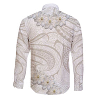 Tokelau Gardenia Thunbergia Family Matching Off Shoulder Short Dress and Hawaiian Shirt Black Polynesian Art Vibe