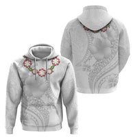 Manuia le Aso Sa o Tamaiti Tonga Hoodie White Sunday Heilala Lei