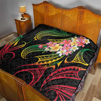 Kiribati Red Jasmine Mango Quilt Reggae Polynesian Art Vibe